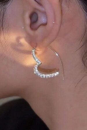 Cubic Love Zircon Earrings-134