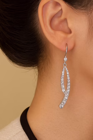 Crystal Twist Drop Earrings -152