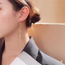 Golden Heart Tassel Earrings