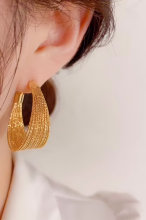 Golden Wedding Earrings-120