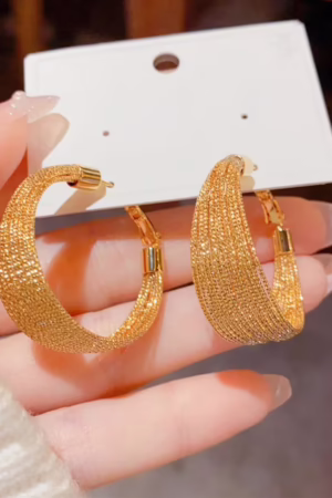 Golden Wedding Earrings-120